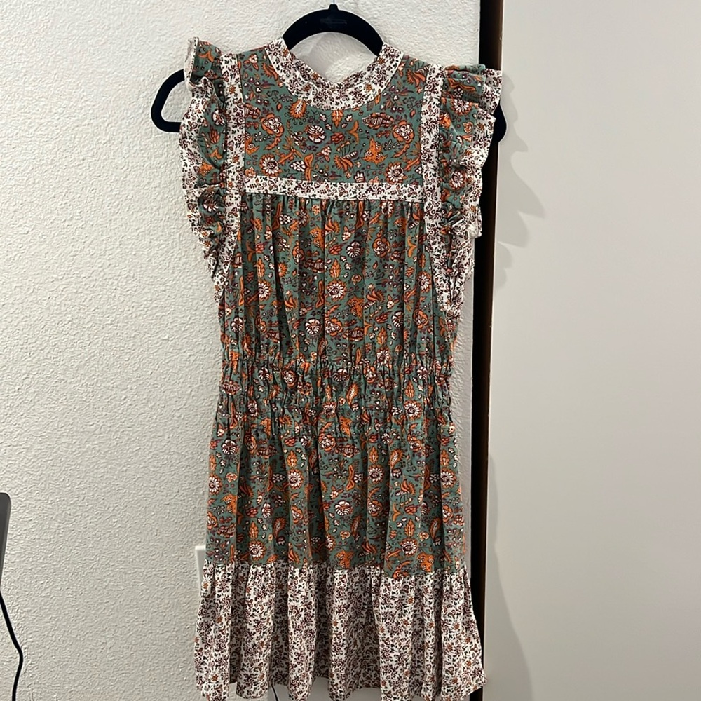 Multi pattern dress